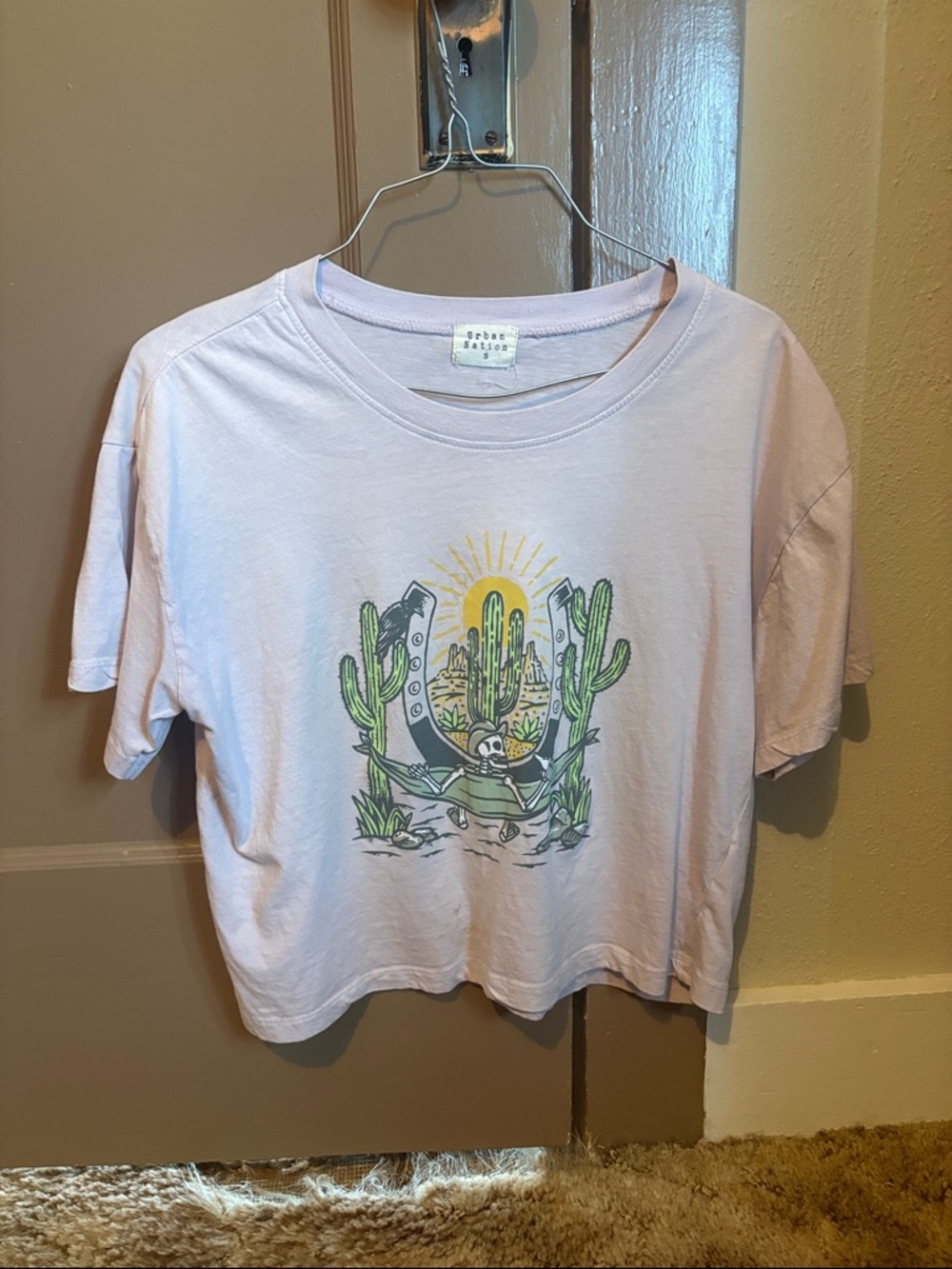 Urban Nation Lavender Desert Cactus Graphic Tee